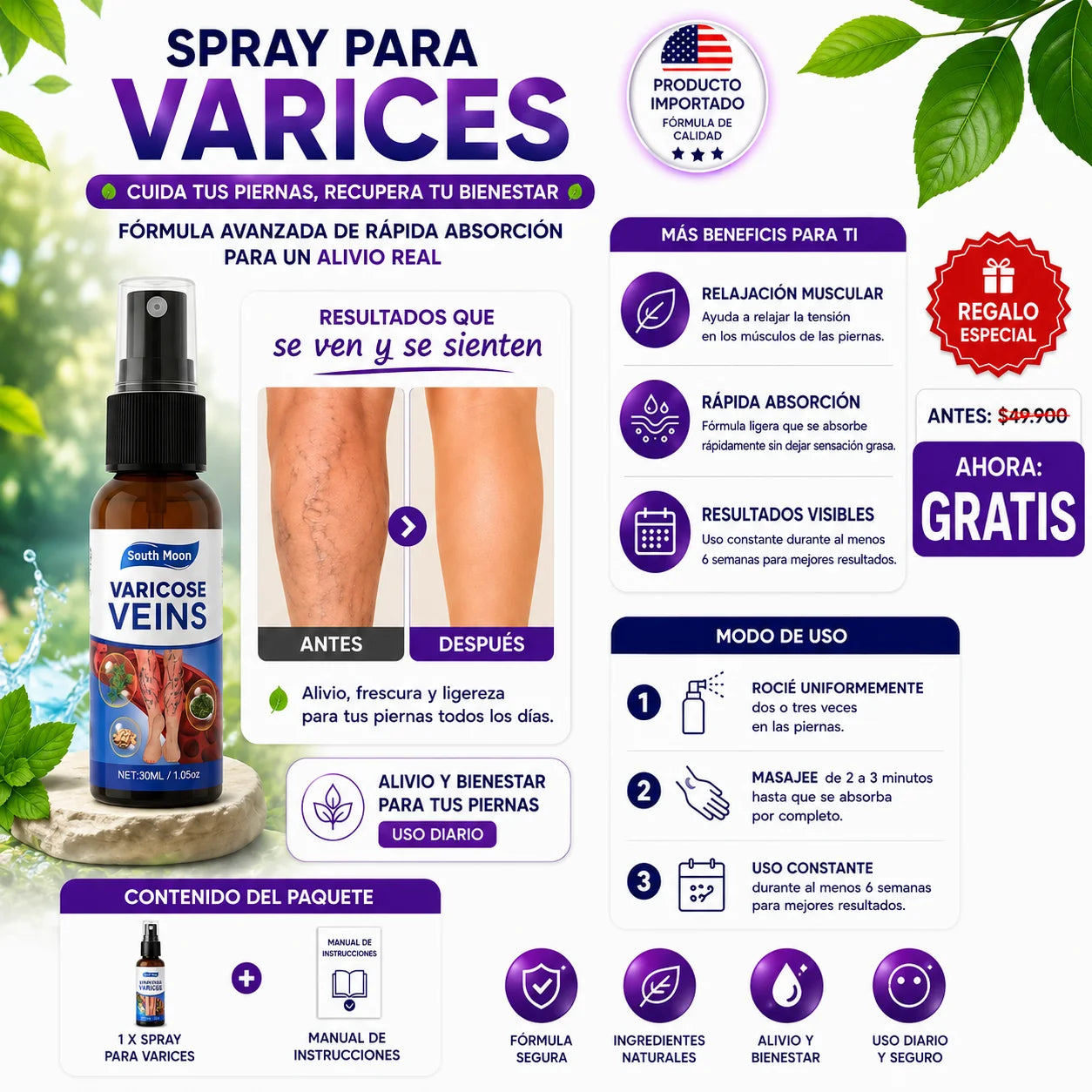 Spray Para Varices